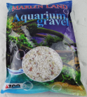 Грунт для аквариума белый с цветными вкраплениями 0,4-1см (3кг.) (KL0911)