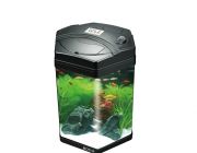 BOYU Аквариум серебристый, 68л, фильтр 7Вт, светильник 15Вт (LJ-430 silver)