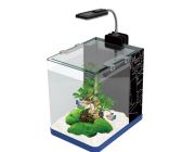 BOYU Аквариум 7.5л, голубой, фильтр 2.5Вт, светильник 2Вт (ME-175A aqua blue)