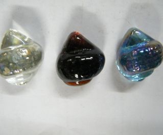 Стеклянные фигурки для декора 300г. (в сеточке) (KL0204)