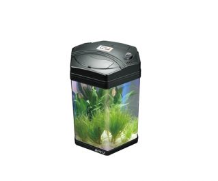 Аквариум черный, 22л, фильтр 4 Вт, светильник 11Вт. (LJ-300 black)