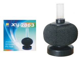 Аэрлифтный фильтр, круглая губка 6,5x3,5см (XY-2863)
