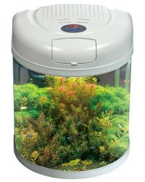 Аквариум 40л,белый; светильник 15Вт*1,система фильтрации (KM-450/W)
