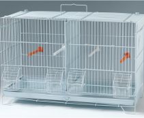 Клетка для птиц двойная с перегородкой (60х27x40см) (1801-1)