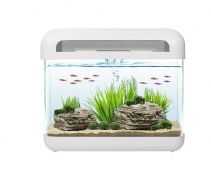 Аквариум 15л с водопадом, светильником (4Вт) и фильтром, белый (ES400/white)