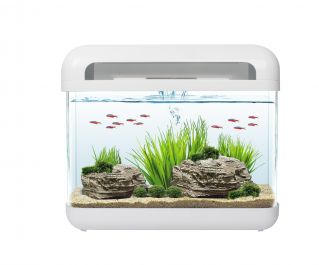 Аквариум 15л с водопадом, светильником (4Вт) и фильтром, белый (ES400/white)