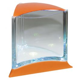 Аквариум для петушка cо светодиодной  подсветкой, оранжевый (I-121)