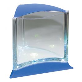 Аквариум для петушка cо светодиодной  подсветкой, синий (I-118)