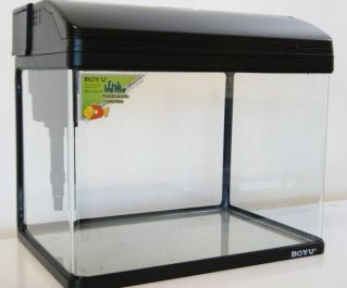 Аквариум  28л, цвет чёрный,фильтр 7Вт. (MR-398 Black)