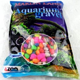 Галька для аквариума разноцветная 1,5-2см (3кг) (KL0413)