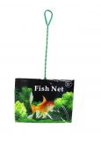 Аквариумный сачок, (зеленая сетка;двойная проволока) (FN(M))